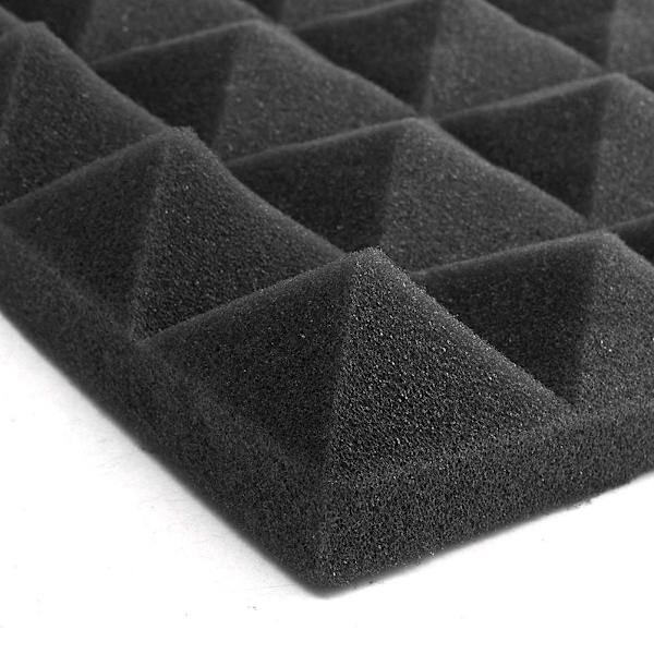 12 st akustiska skumplattor akustisk skumljudabsorption pyramid studiobehandling väggpaneler