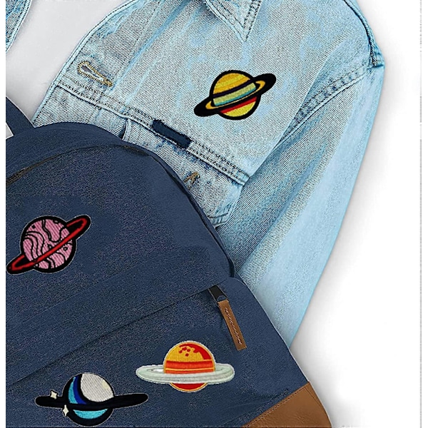 33 st Broderi Stryk-på-lappar, Planetariska Broderilappar Applikationslappar Sy-på-lappar Stryk-på-lappar för T-shirt, Jeans, Kläder, Väskor,