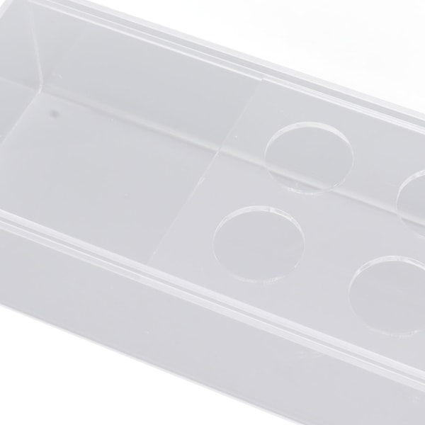 Akryl Vas Klar Rektangulär Centerpiece Box Heminredning för Bröllopsfest 18 Hål