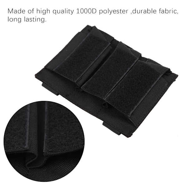1000D Polyester Triple Cartridge Pocket Magazine Pouch Förvaringsväska EDC Verktyg Utrustning