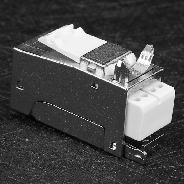CAT7 Modul Nätverk 90 Grader Gigabit Ingen Stanskabelverktyg Shielded RJ45 Informationsmodul