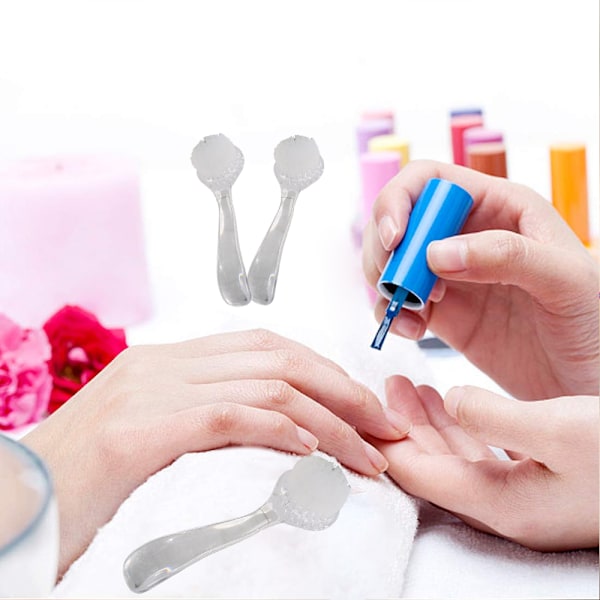 Mjuk rengöringsborste för nageldamm med fint handtag, bärbar