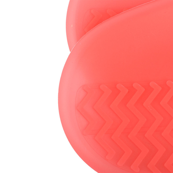 Silica Gel Anti Slip Regn Vattentät Återanvändbar Ren Vandringsskoöverdrag Stövlelskydd (Röd)