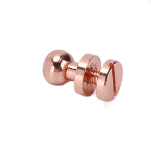 20 set mässingsnitar Anti Oxidation Rose Gold Bagage Hårdvara Tillbehör för Handväskor SkorLst8x7mm