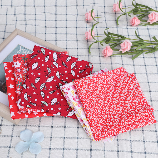 Quiltnings Tygpaket, Patchwork DIY Hantverkssömnad, Bomulls Fat Quarters Tryckt Hantverkstyg För Hemdekorationer, Mjukt Bekvämt Andningsbart,