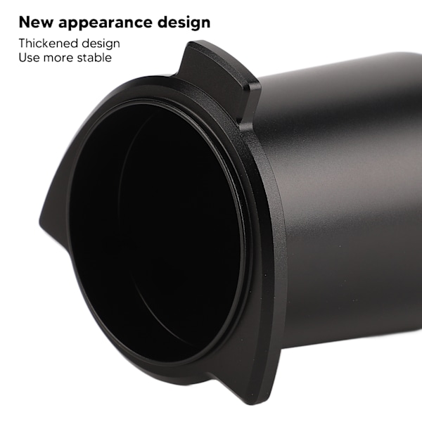 Kaffepulverkopp 54mm Aluminiumlegering Pulvermatare Kopp Kompakt Lätt Anti Flygande Kaffe Dosering Mugg för Breville 8 Svart