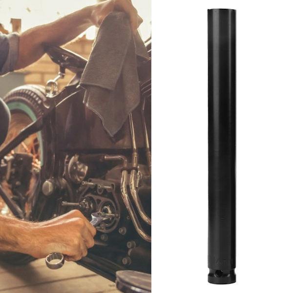 Hex-hylsa Svart Fosfaterad Kolstål Elektronisk Förlängd 200mm för Elektriska Borrmaskiner (14mm)