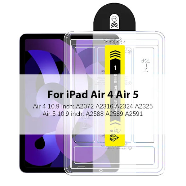 Skärmskydd härdat glas för Ipad Pro 13 11 M4 12.9 A16 10 9 10th 9th Generation Air 5 4 3 M3 M2 Mini A17 7 6 Tillbehör iPad Air5/Air4 [10,9 tum] iPad Air5/Air4 [10,9 tum]