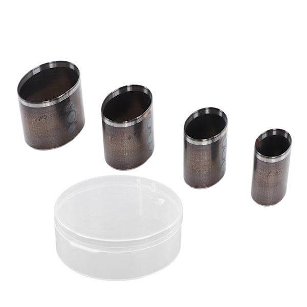 4-pack Läderstansset i Legering Oval Form Manuell Stansning DIY Hantverk Verktyg
