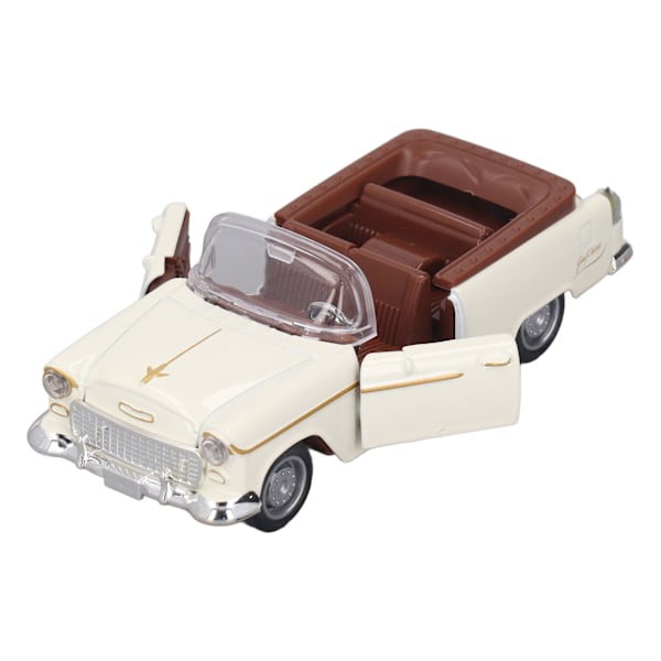 1:32 Konvertibel Sportbil Modell Metall Legering Realistisk Cool Batteridriven 1/32 Sportbil Simulering Leksak Vit