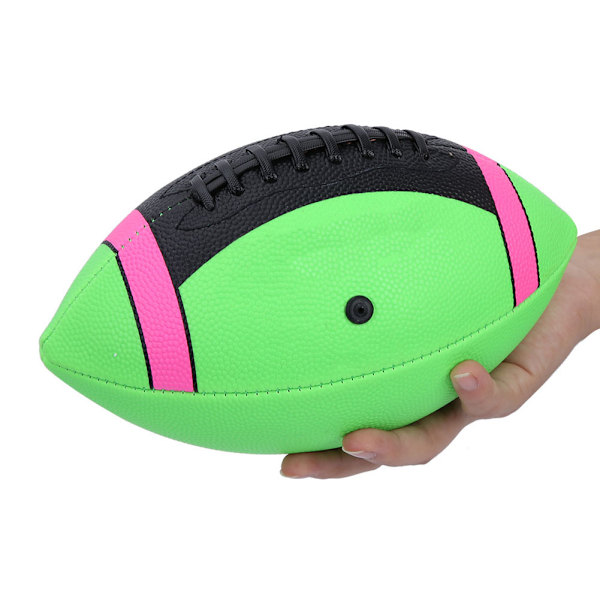 Gummistorlek 3 Rugby Amerikansk fotboll Träning Övningstillbehör för Inomhus/Utomhus (grön)