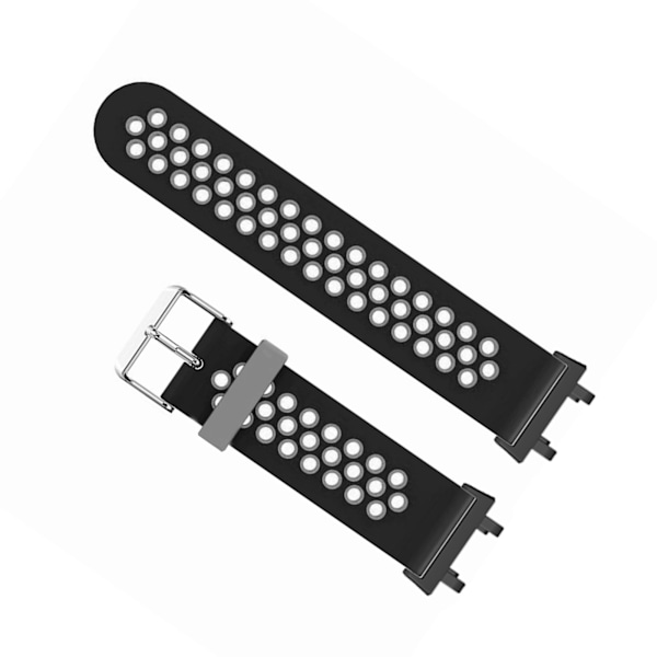 Mjukt silikonarmband för klocka, ersättningsarmband med spänne för Amazfit Active Edge A2212 Svart Grå
