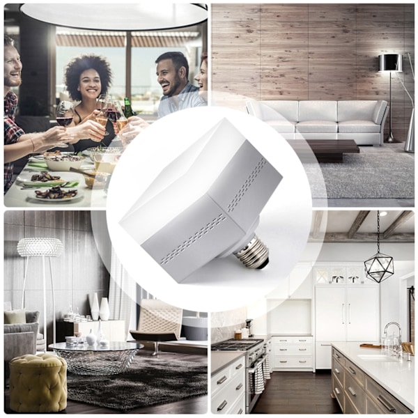 Superstark LED-nödlampa, lång batteritid med justerbara paneler för inom- och utomhusbruk, energibesparande 2500LM 6500K, omedelbar