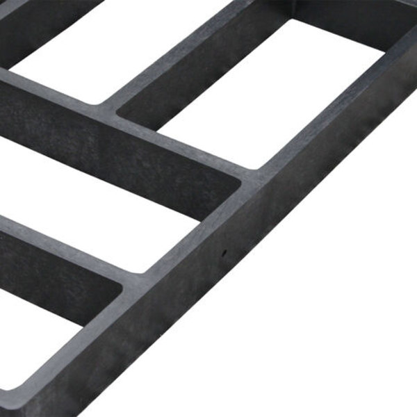 Gjutform för betongformgjutning gjut själv gjutform i gjutjärn för gatsten 40x40 cm robust svart plast