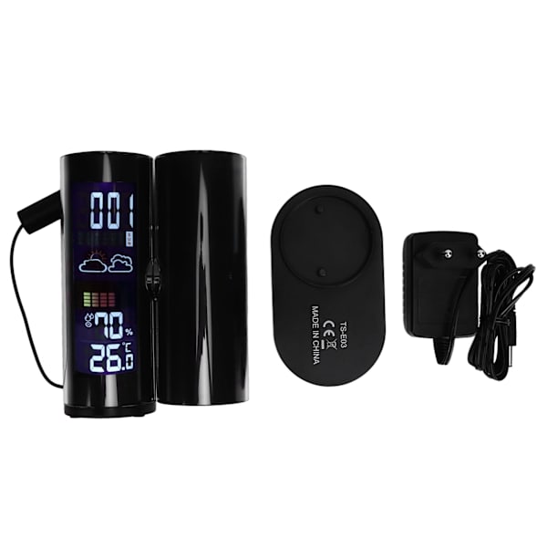 Projektionsväckarklocka Temperatur Fuktighetsdisplay 360 Grader Roterbar Färg Bakgrundsbelyst Bordsur EU-kontakt 100V‑240V