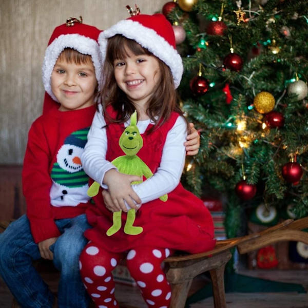 Julgrinch Plyschdocka Hur Grinchen Stal Julen Fyllda Djur Grön Monster Mjuk Fylld Plyschleksak Jul Heminredning Prydnader Födelsedag Barn