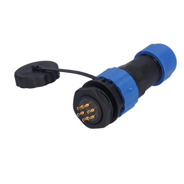 Aviation-kontaktuttag IP68 Vattentätt Koppling Bakre Mutter Han/Hona Butt-terminal 380V SP206 Stift