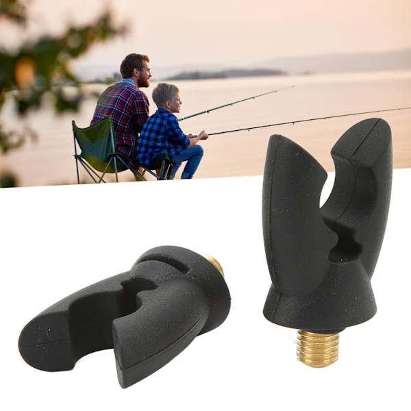 2PCS Fiske Spö Stödhuvud Silikon Silikon U-Form Fiske Grepp Stöd Hållare för Havsstång Gaffel Tillbehör