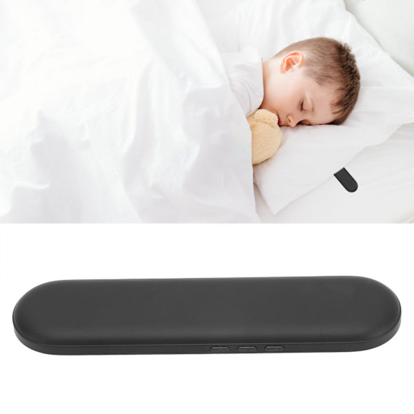 Bluetooth-kuddespeakers, bärbar minibenledande sovhögtalare med stereobas för djup sömn, svart