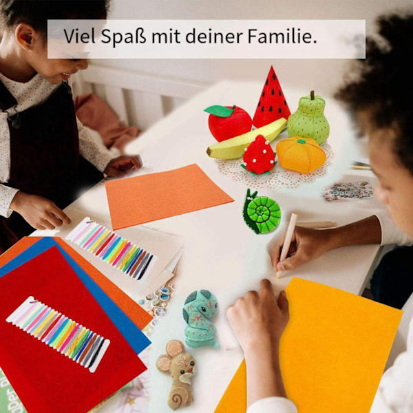 1 st DIY färgglad filttyg - 40 färger 30*20cm (40 ark per förpackning)