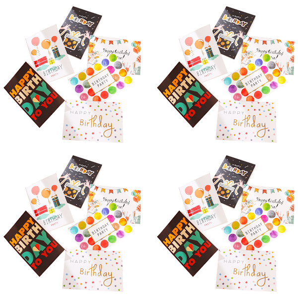 Födelsedagsmagi, överraskningsskämtkort med färgglad glad ballongdesign, exploderande konfetti för oförglömliga firanden, idealisk för