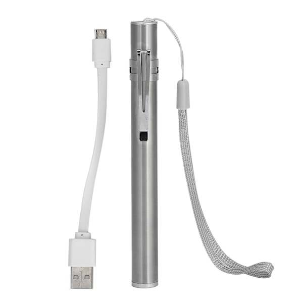 USB Mini Ficklampa LED Uppladdningsbar Ficklampa Penna Ljus för Läkare Sjuksköterska Diagnostisk