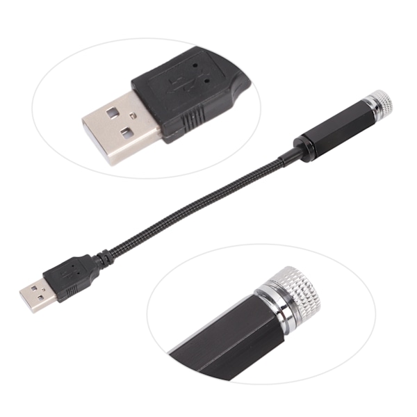 USB Stjärnhimmel Nattlampa Multi-läge Romantisk 5V 0.15W 0.2A Universal Biltaksprojektor Stämningslampa för Sovrum Fest Blå