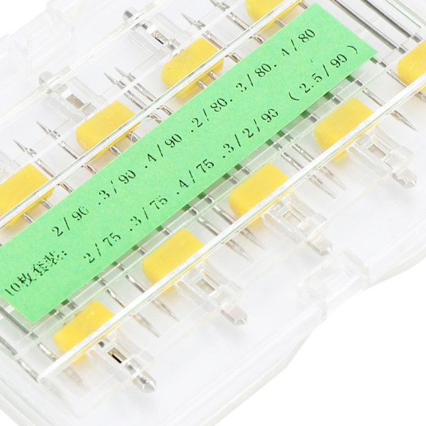 10 st symaskin dubbelnål set olika specifikationer dubbla stift tillbehör