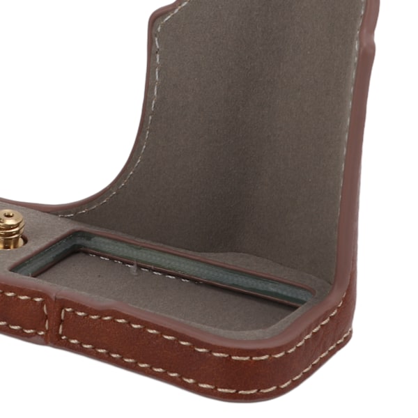 Kameraväska PU-material Passform Design Robust struktur Retro Utsökt Kameraskyddsskydd för X100VBrun