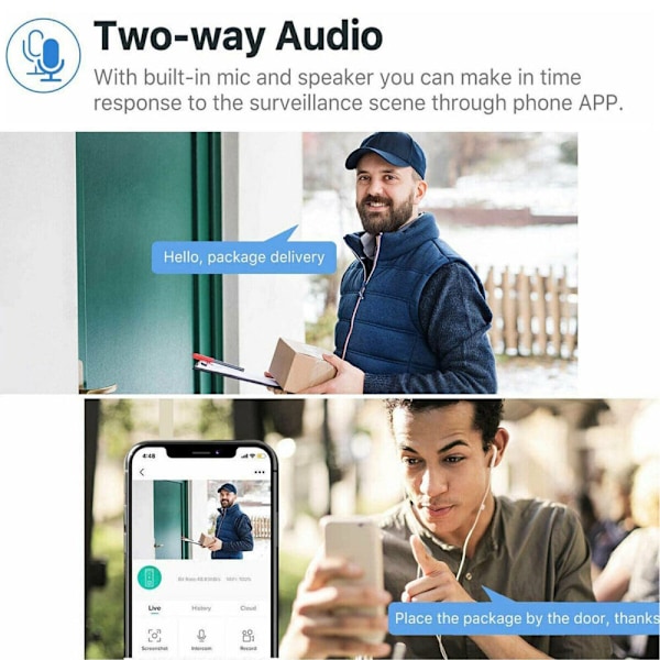 Ring Video Doorbell HD video Trådlös dörrklocka Avancerad rörelsedetekteringskamera;Ring Video Doorbell HD Video Trådlös dörrklocka Avancerad rörelse