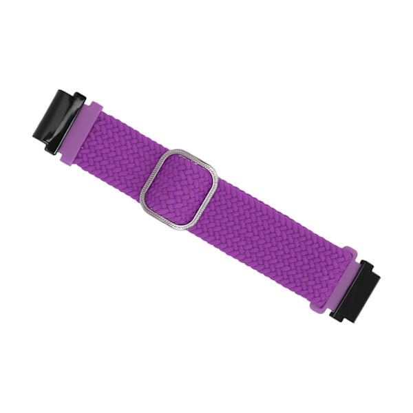 Klockarmband vävt nylon storlek justerbart klockarmband klockarmband för Garmin Fenix 7S 6S 5S lila