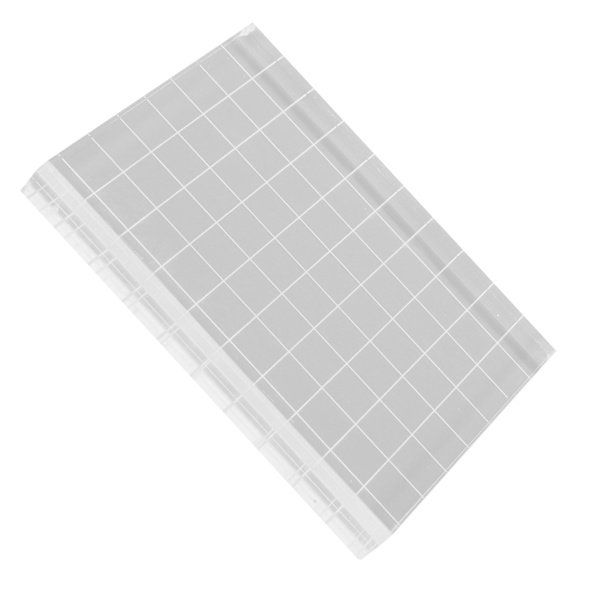 Akryl stämpelblock Genomskinliga linjer Transparent styv DIY Genomskinlig stämpelblock för kort Anteckningsböcker Dagböcker Inbjudningar