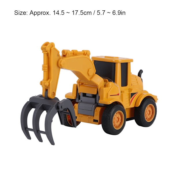 Alloy Engineering Vehicle Model 360 Graders Rotation Barnbil Modell Leksak Skrot Hanterare