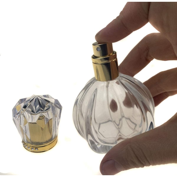 Tomma påfyllningsbara parfymsprayflaskor för resor, 50 ml