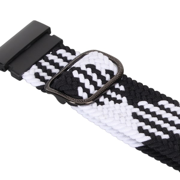 Nylon klockarmband ersättning elastisk andningsbar väv justerbar 26mm spänne klockarmband för Vertix 2 svart vit