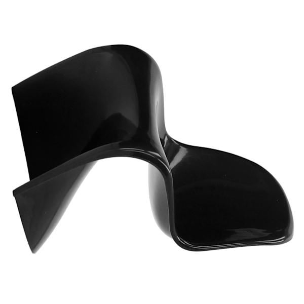 2 st miniatyrstol 1/6 skala casual söt stil DIY liten plastmaterial 14x9x8cm dockhusleksaker för prydnader svart