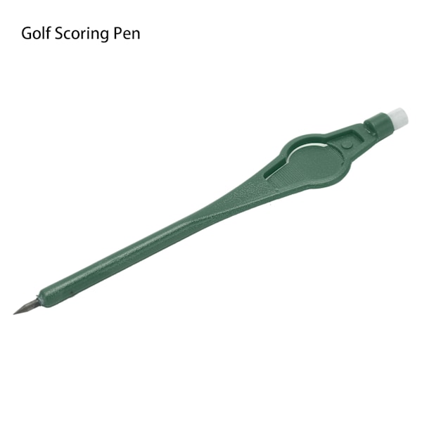 10 st Golf Scoring Pen Golf Scoring Blyertspelare Golfare Inspelning Poäng med Suddgummi Pen SleeveSvart Grön