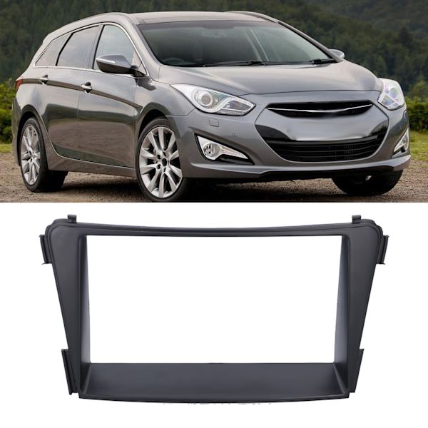 2Din Centerkontroll DVD Fascia Stereo Radio Navigation Panel Ram för Hyundai i40/i45 2012