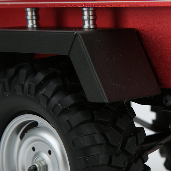Aluminiumlegering Trailer Bil Hög Simulering RC Bilfordon Modell Barnleksak Röd