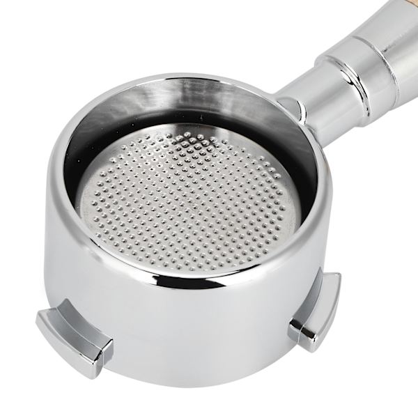 Bottenlös portafilterfilterhandtag för kaffemaskin, ersättningstillbehör som passar för Delonghi-kaffemaskin