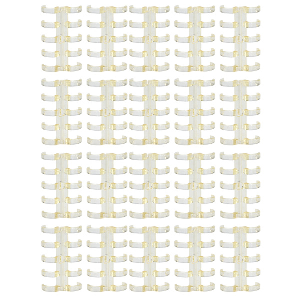 Bindningsringar rymmer 60 ark papper 11 mm bindningstjocklek fri skrivning enkel användning kontorsmaterial transparent gul