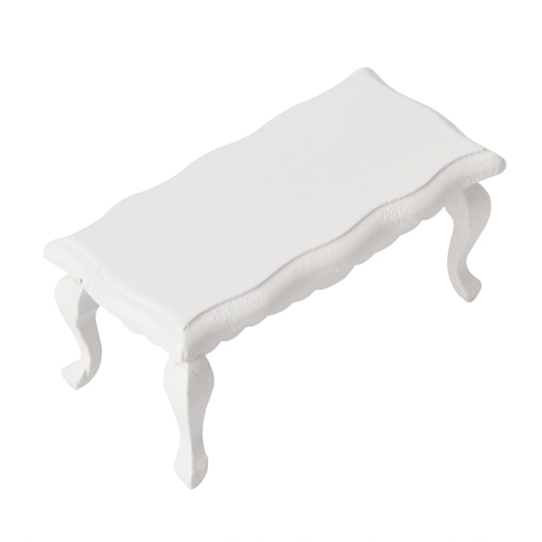 Miniatyr Slutbord Modell Möbler för 1/12 Dockhus Tillbehör (Vit)