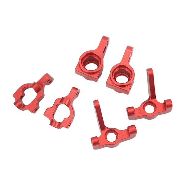 Metall RC Bil Uppgradering Delar Styrkopp Bakre Navbärare C-formad Säte Set för LOSI 1/10 22S 2WD Röd