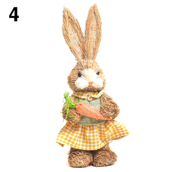 Simulering Påsk Kanin Dekoration 32/45*15cm Bunny Figur Cattail Hantverk Prydnad Present Till Hem Semester 4 4