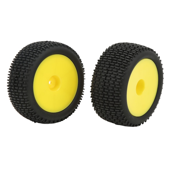 4 st RC-gummidäck Flexibla stabila täta textur RC-hjul Däck Däck för 1/10 terrängfordon Gul