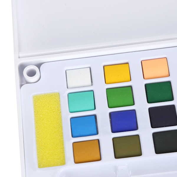 Vattenfärg Pigment Bärbar Ljus Färg Nybörjare Konstnär Vattenfärg Målarset med Penna 24 Färger