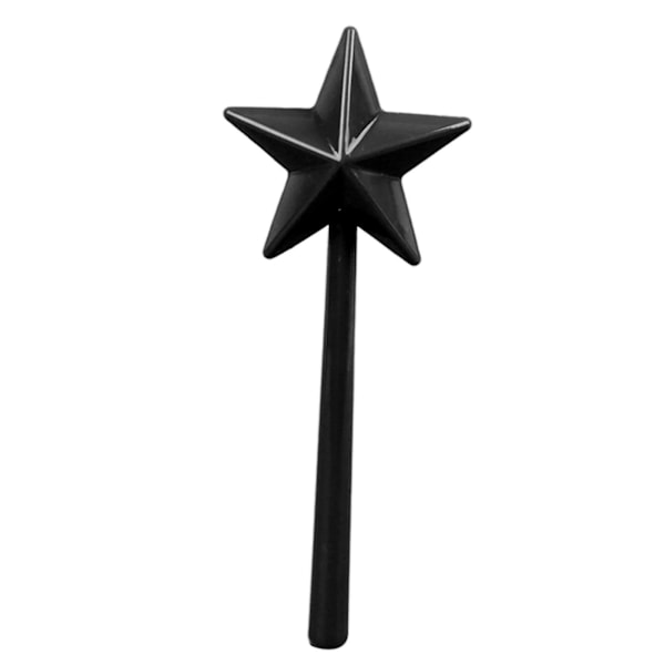 Salt- och pepparströare Trollstav ABS 3 Hål Påfyllningsbar Kryddverktyg Kryddströare Trollstav för Halloween Jul Kökstillbehör Svart