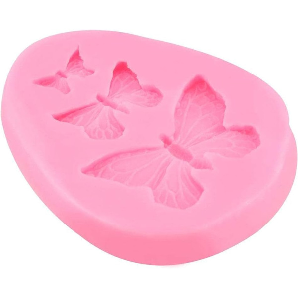 Fjärilsformad silikonform för kakor, kex, godis, fondant, choklad, gör-det-själv-bröllopsdekoration, bakverktyg