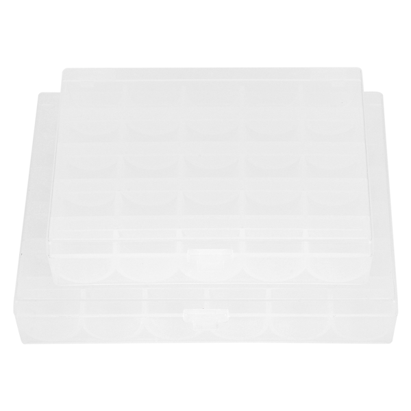 4 st symaskiner spolar förvaringslåda 25/36 rutnät transparent plast spolar fodral hem sömnad tillbehör
