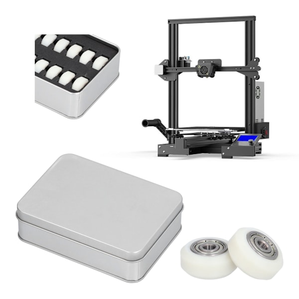 13 st 3D-skrivarremskivor i plast med V-spår, lageruppsättning, tillbehör för Ender3 Cr‑10